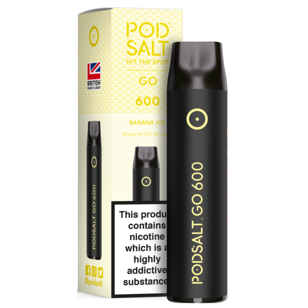 Pod Salt GO 600 Banana Ice Disposable Device 2ml - 20mg/ml