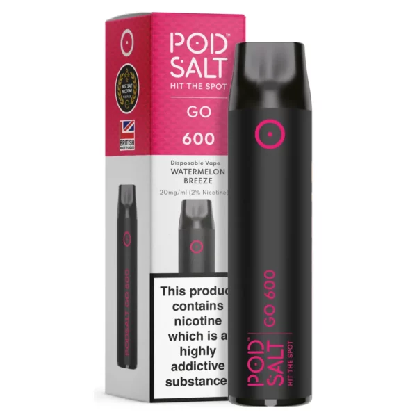 Pod Salt GO 600 Watermelon Breeze Disposable Device 2ml - 20mg/ml