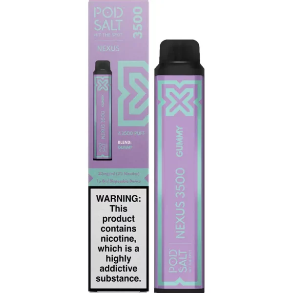 Pod Salt Nexus 3500 Gummy Disposable Device 8ml – 20mg/ml