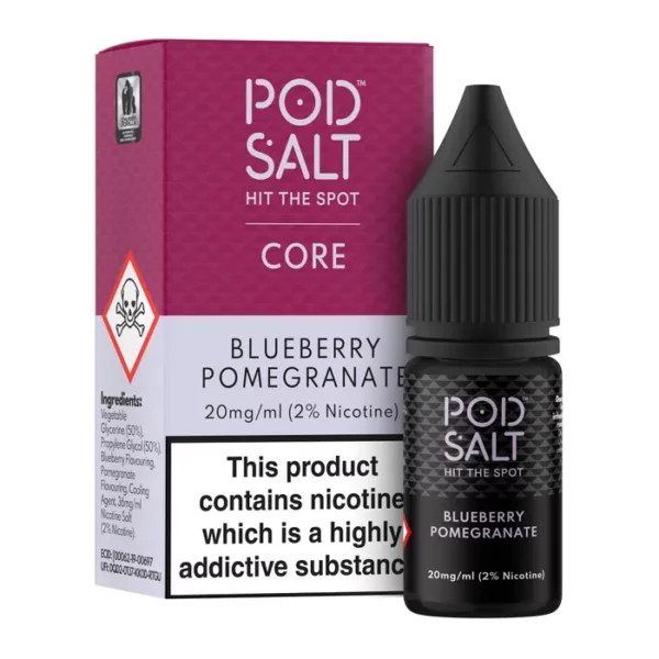 Pod Salt Blue Pomegranate Nic Salts 10ml – 20mg/ml