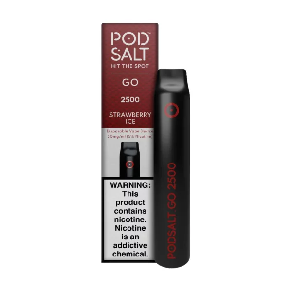 Pod Salt GO 2500 Strawberry Ice Disposable Device 7ml – 50mg/ml