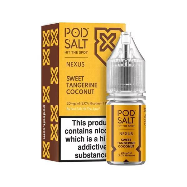 Pod Salt Nexus Sweet Tangarine Coconut Nic Salts 10ml – 20mg/ml