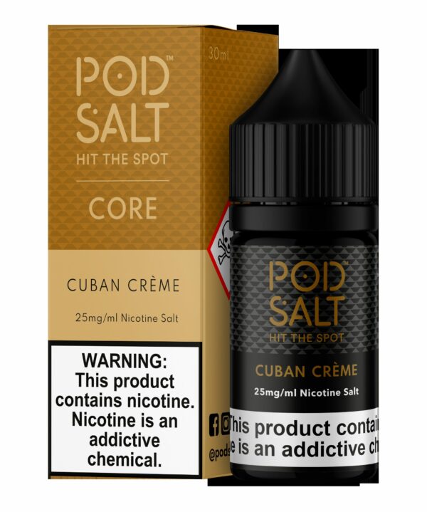 Pod Salt Cuban Creme Nic Salts 30ml – 25mg/ml