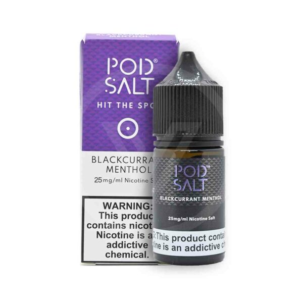 Pod Salt Blackcurrant Menthol Nic Salts 30ml – 50mg/ml