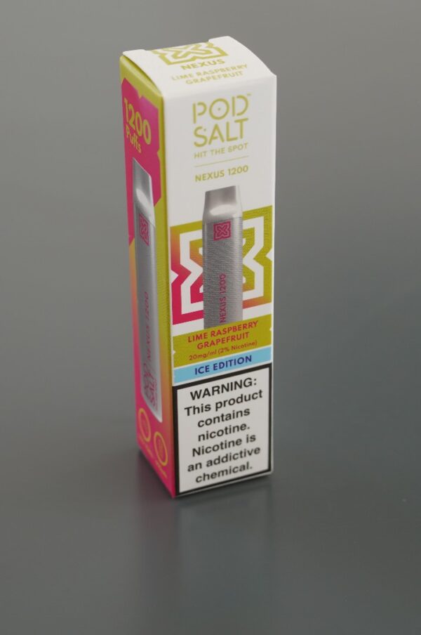 Pod Salt Nexus 1200 Lime Raspberry Grapefruit Ice Disposable Device 4ml – 20mg/ml